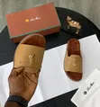 Luxury Loro Piana Leather Slip-On Shoes - 2