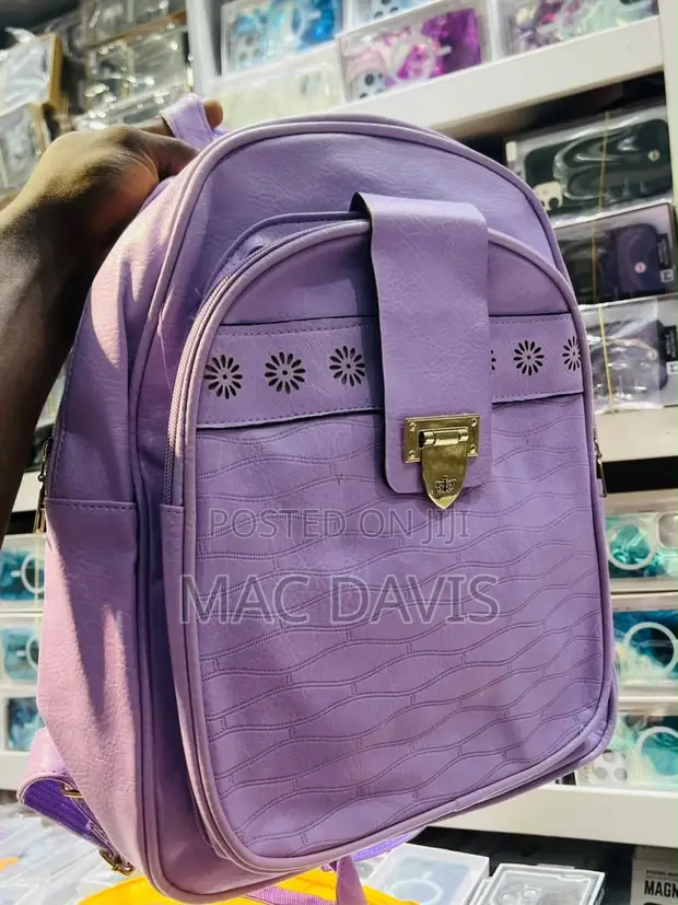 Stylish Faux Leather Backpack - Brand New - 1