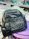 Stylish Faux Leather Backpack - Brand New - 4