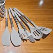 12-Piece Silicone Kitchen Utensil Set with Stainless Steel Handles - 5