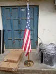 Brand New Gold Flag Stand - 2