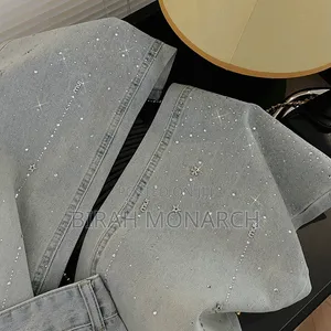 Premium Rhinestone Boyfriend Jeans