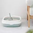 Semi-Enclosed High-Side Cat Litter Box - 1