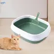 Semi-Enclosed High-Side Cat Litter Box - 2