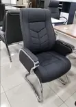 Boss Office Chair - Black Leather, Brand New - 1