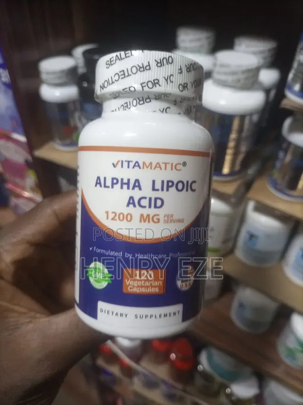Vitamatic Alpha Lipoic Acid 1200mg - 120 Vegetarian Capsules - 1