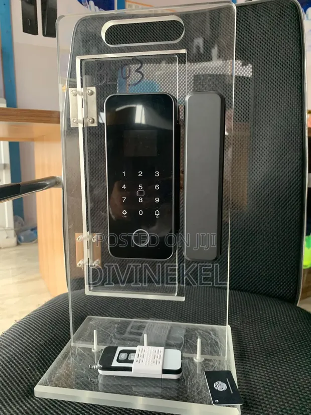 Smart Waterproof Fingerprint Lock for Glass Doors - 1