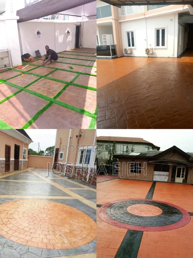 Stamp Concrete Floor, Interlocking & Landscaping Services - 1
