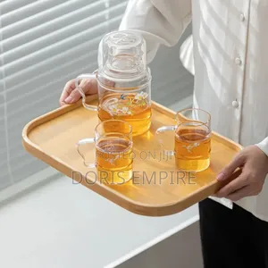 Quality Single Wooden Tray - Light & Dark Brown