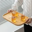 Quality Single Wooden Tray - Light & Dark Brown - 1