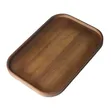 Quality Single Wooden Tray - Light & Dark Brown - 2