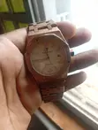 AP Frosted Rose Gold Replica Watch - 4