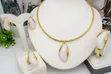 Stainless Steel Necklace & Earring Set - Kayan Kwalliya - 2