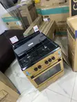 Maxi 6060 3+1 Wood Finish Standing Gas Burner - 1