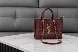 Yves Saint Laurent Quilted Diamond Stitch Tote Bag