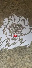 New Lion Head Car Sticker - All Colors Available - 4