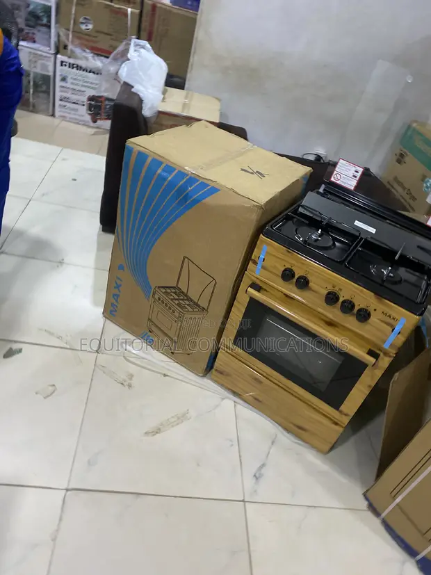 Maxi 6060 3+1 Wood Gas Cooker - Standing - 1