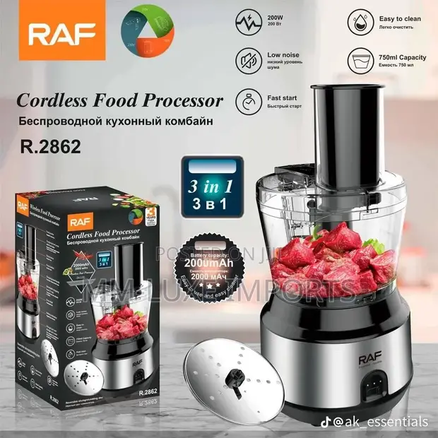 Mm-Luxe Imports Rechargeable Food Processor - 1