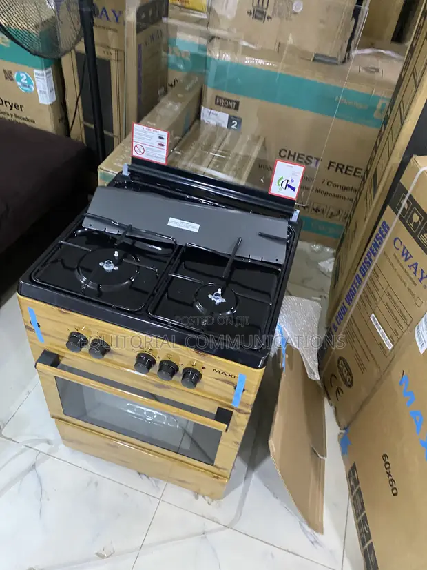 Maxi 6060 3+1 Wood Finish Standing Cooker - Brand New - 1
