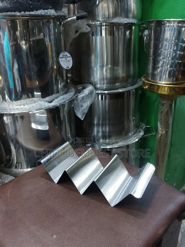 Taco Holder Rack by 3 - Stainless Steel - 1
