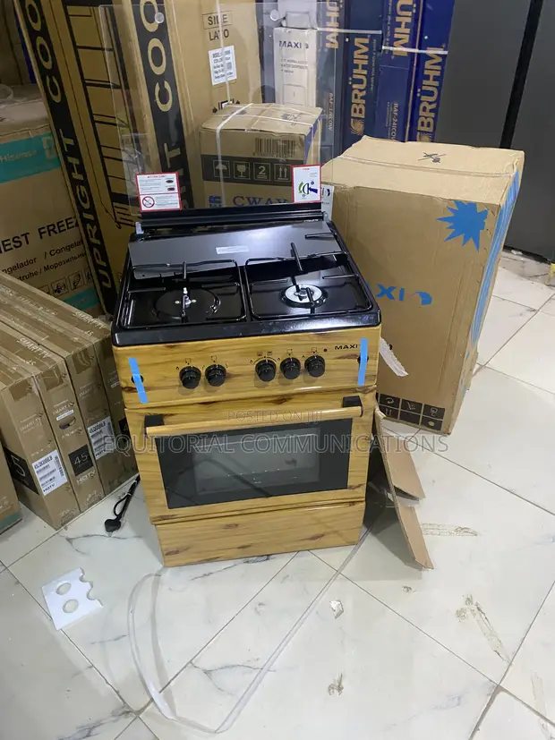 Maxi 6060 Wood Finish 3+1 Gas Cooker - 1