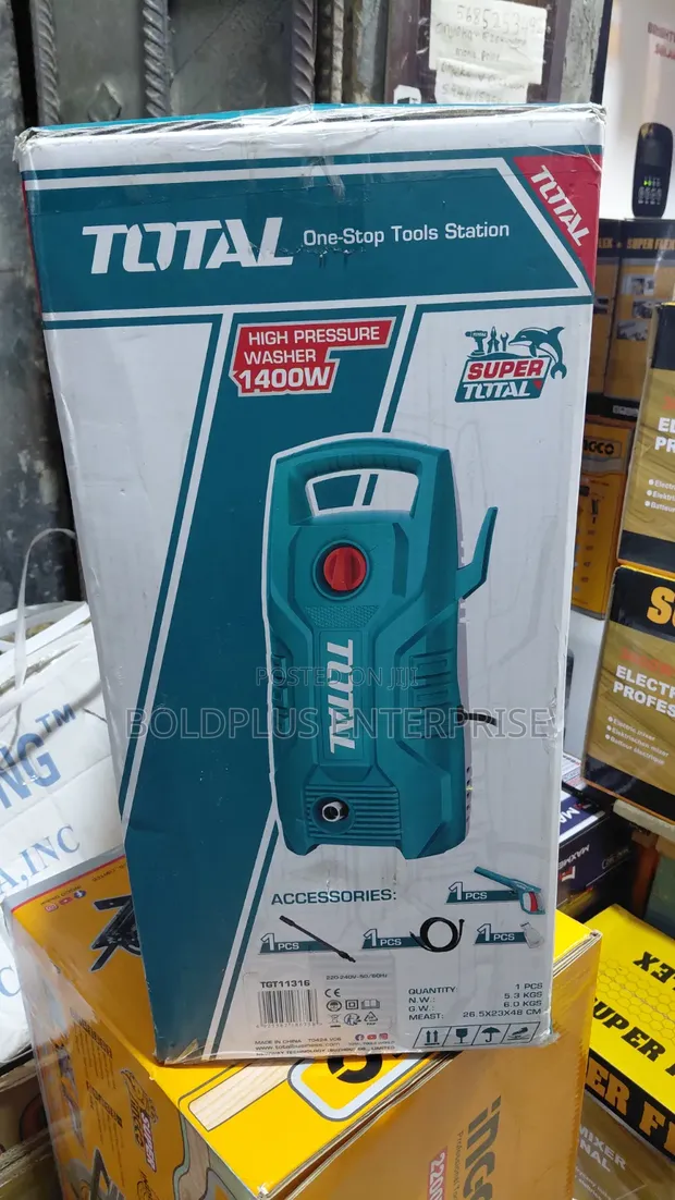 Total 1400W High Pressure Washer - 1