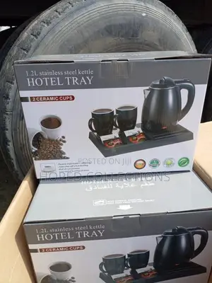 Hotel Electric Kettle and Tray Set - 1.2L