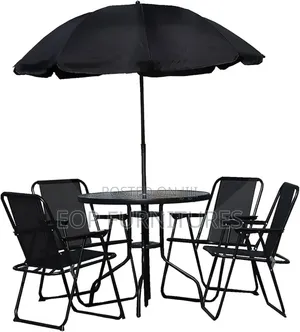 Milano Piato Garden Set of 6 Chairs & Umbrella