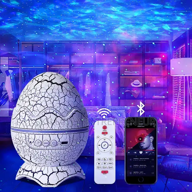 Dinosaur Egg Galaxy Starry Night Light Projector - 1