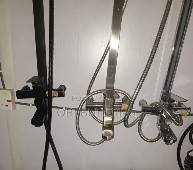 Executive Plate Pole Shower Mixer - 1
