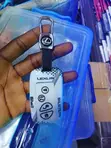 Lexus Key Pouch - White, Black Honeycomb, Red/Blue Accents - 2