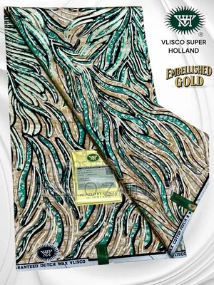 Pure Cotton Embellished Holland Super Wax Ankara