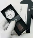 Tomi Simple Leather Analog Wristwatch - 1