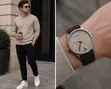 Tomi Simple Leather Analog Wristwatch - 2