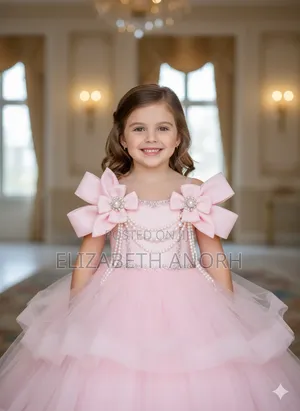 Kids Blue Party Ball Dress