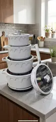 UCC Life 4010 Granite 10-Piece Pot Set - 2