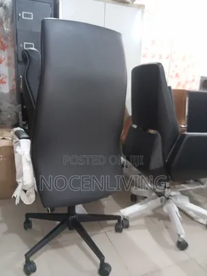 Boss Office Products Executive Black Leather Office Chair