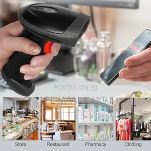 2-in-1 Wireless Barcode Scanner (2.4G Bluetooth USB)