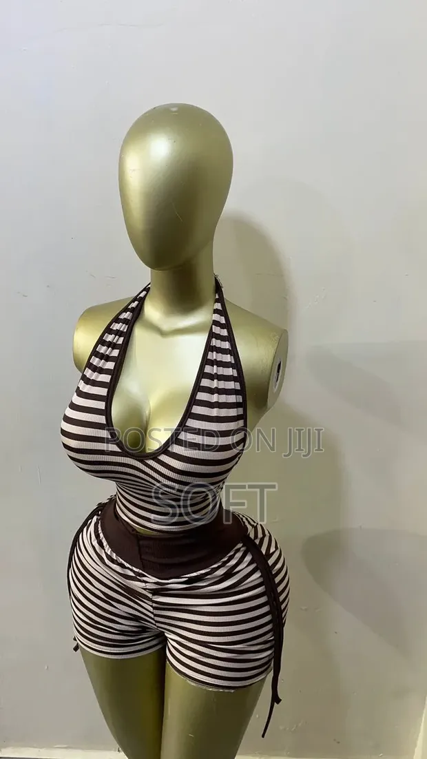 Nija Made Women's Silk Short Dress - Brown - 1