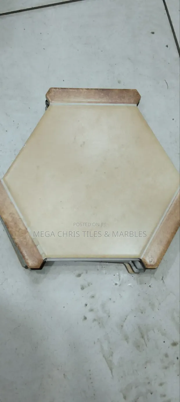 Brown Hexagon Porcelain Tiles - 1