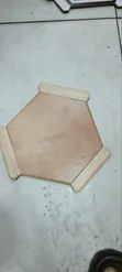 Brown Hexagon Porcelain Tiles - 2