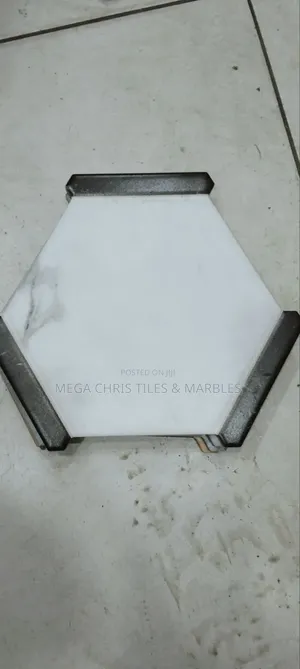 Carrara White & Grey Hexagon Tiles - Spanish Porcelain