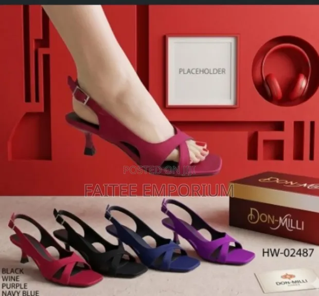 Women's Multicolor Heeled Sandals - Size 37-42 - 1