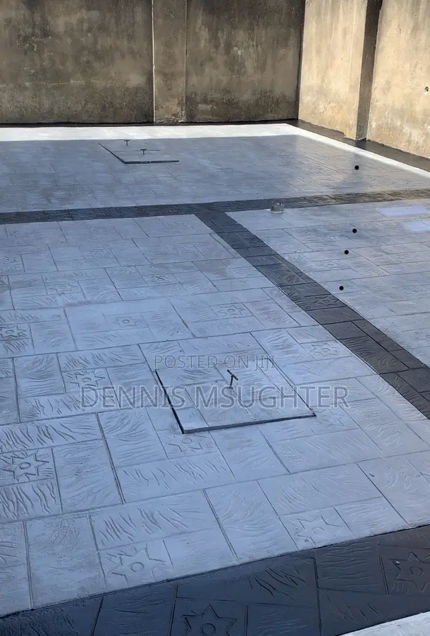 Stamped Concrete Flooring Installation - 1