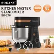 Sokany 6L Kitchen Master Stand Mixer - 3