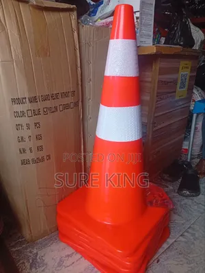 New Orange Traffic Safety Cones with Reflective Stripes