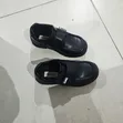 Crab Kids Baƙar Fata Ta Waje Takalman Makaranta Na Velcro - Girman 25 - 5