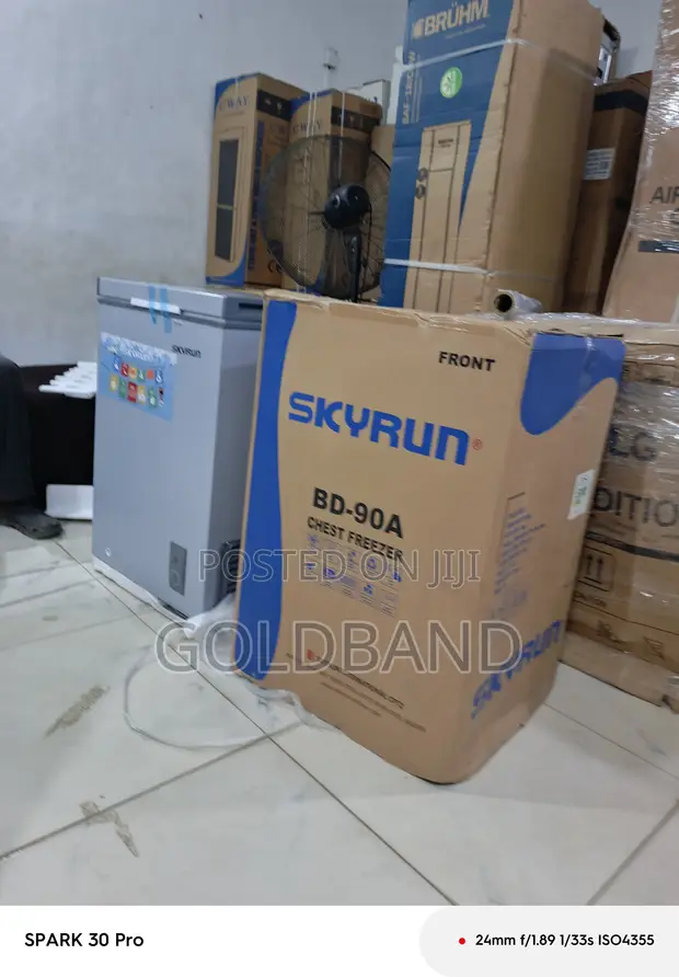 Skyrun BD-90A Chest Freezer - Sabon Abu - 1