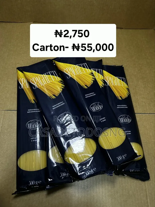 Del Mondo Spaghetti Asali 500g - Durum Wheat Pasta - 1