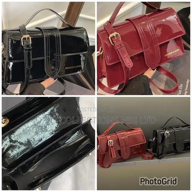Glamorous Ladies Evening Bag - Genuine Leather Handbag - 1